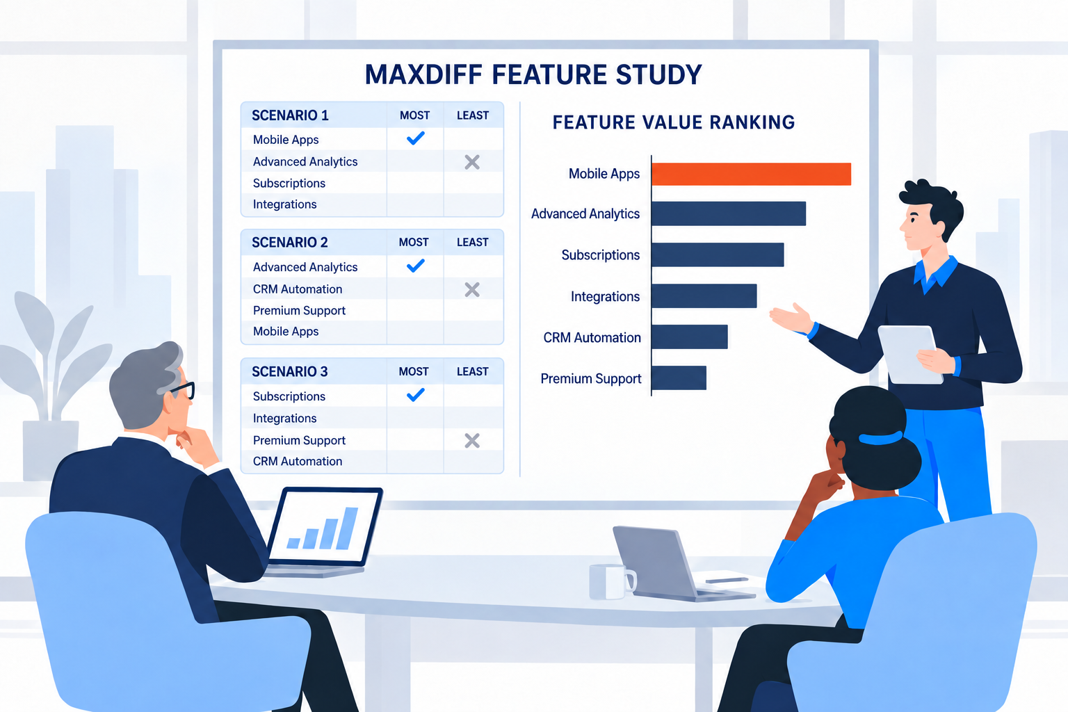 Max-Diff Feature Analysis